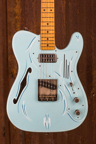 17122 Ocean Blue Pinstripe Deluxe SteelCaster