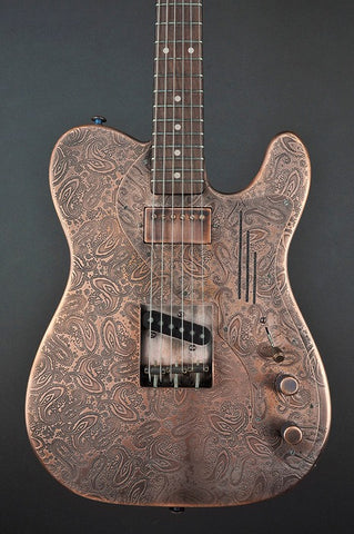 12081 Antique Copper Paisley Custom Deluxe SteelCaster