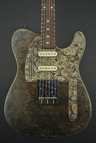 15032 Rust on Cream Paisley SteelCaster