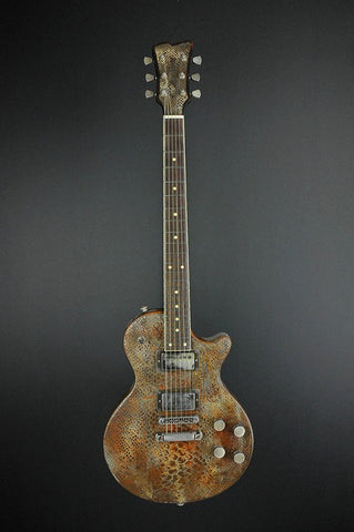 10082 Rust on Cream Snakeskin SteelDeville