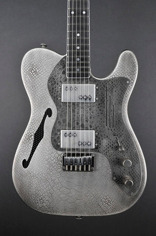 12143 Antique Silver Snakeskin Deluxe SteelCaster
