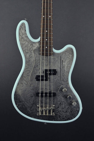 14006 Antique Silver Paisley SteelTopCaster Bass