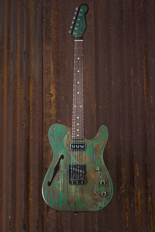 17135 Rust On Green Bamboo Deluxe SteelCaster