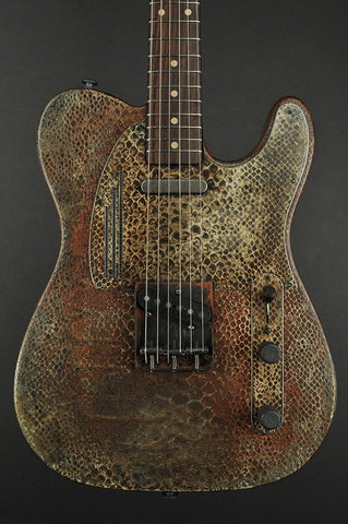 14185 Rust on Cream Snakeskin SteelCaster