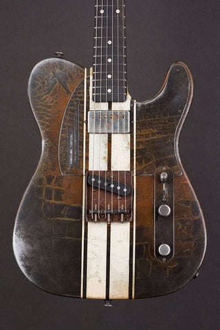 17027 Cream on Rust Racing Stripes SteelCaster