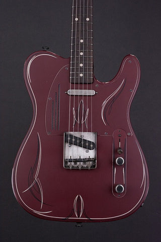 15012 Burgundy on Cream Pinstripe SteelCaster