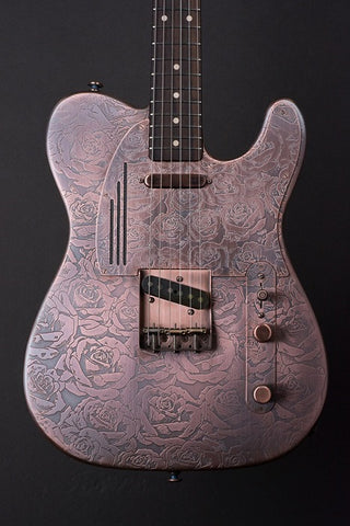 16029 Antique Copper Roses SteelCaster