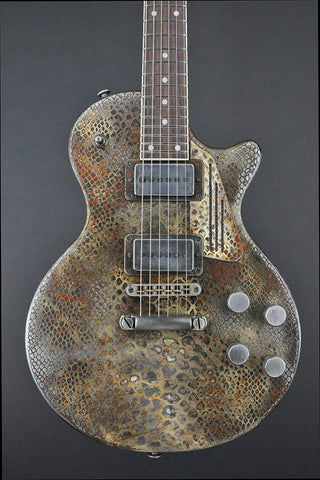 13052 Rust on Cream Snakeskin SteelDeville