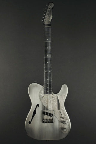 15007 Antique Silver Snakeskin Deluxe SteelCaster