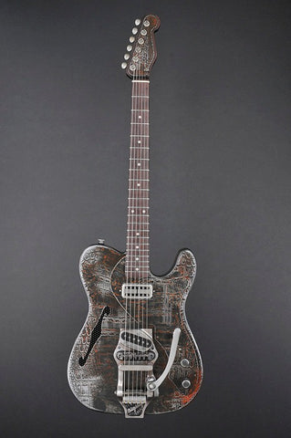 12240 Rust O Matic Gator Deluxe SteelCaster with B16 Bigsby