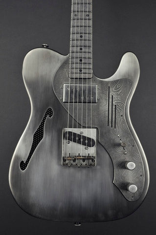 14193 Antique Silver Paisley Pickguard Deluxe SteelCaster