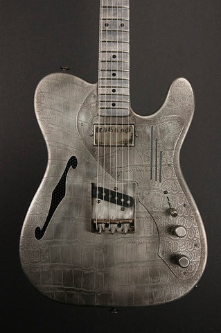11102 Antique Silver Gator Deluxe SteelCaster