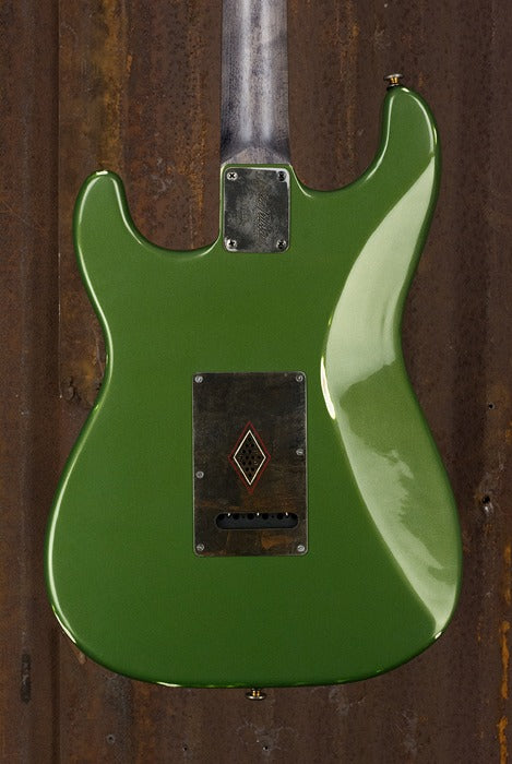 19044 Rust O Matic Red and White Pinstriped Pickguard Cadillac Green SteelGuard O Matic