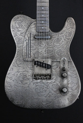 10292 Antique Silver Roses SteelCaster