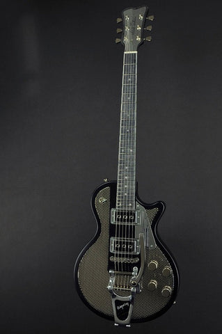 13218 Shiny Nickel Holey | Satin Black SteelDeville with B7 Bigsby