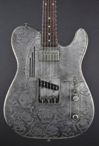 12116 Antique Silver Roses SteelCaster