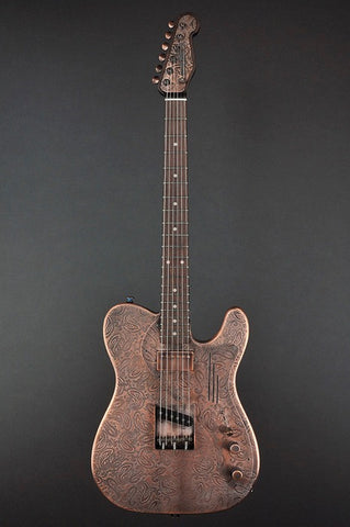 12081 Antique Copper Paisley Custom Deluxe SteelCaster