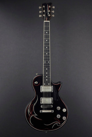 14009 Satin Black Pinstripe SteelDeville