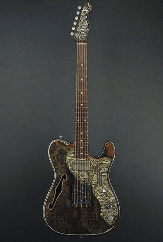 14021 Rust O Matic Pinstripe Roses Deluxe SteelCaster