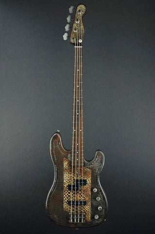 13122 Rust on Cream Snakeskin SteelCaster Bass