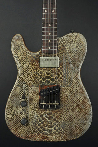 14082 Rust on Cream Snakeskin SteelCaster LEFTY