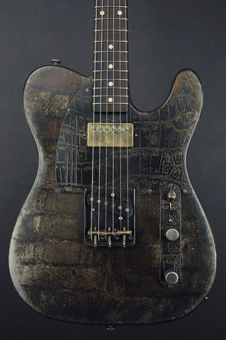14129 Rust on Cream Gator Pickguard SteelCaster
