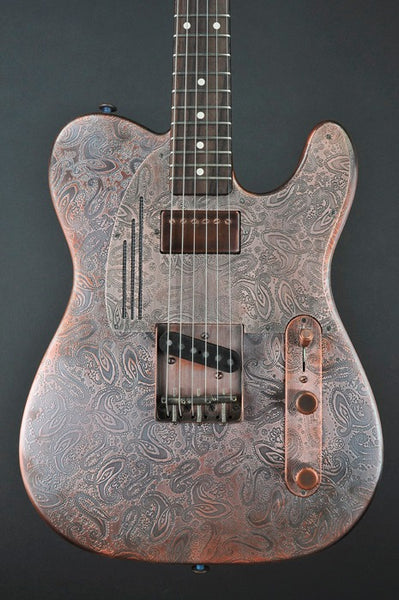 Barclay Journeyman Fender＋Gibson (訳あり) 12011 Antique Copper Paisley SteelCaster – James Trussart Custom