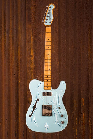 17122 Ocean Blue Pinstripe Deluxe SteelCaster