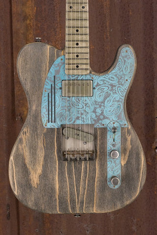 17140 Ocean Blue on Paisley Driftwood SteelGuardCaster