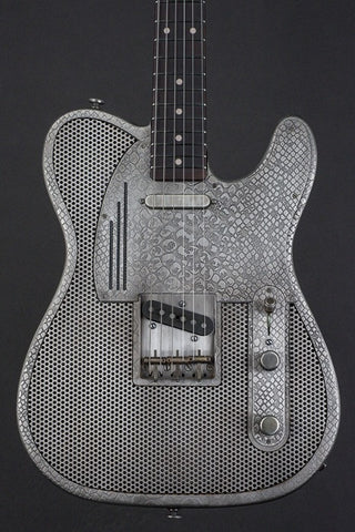 15141 Antique Silver Holey Snakeskin SteelCaster