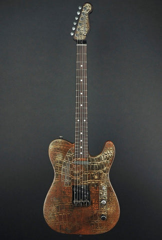 14073 Rust on Cream Gator SteelCaster