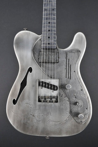 12085 Antique Silver Dragon Deluxe SteelCaster