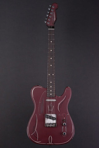15012 Burgundy on Cream Pinstripe SteelCaster