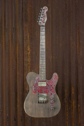 17084new Antique Silver Red Roses SteelGuardCaster