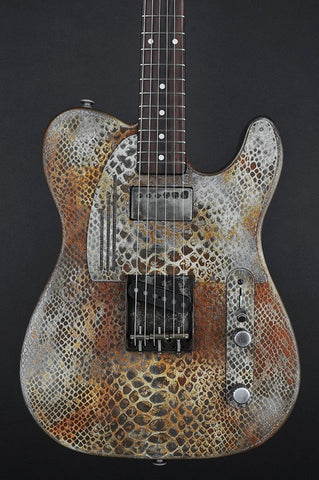 11212 Rust on Cream Snakeskin SteelCaster