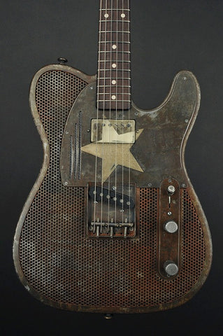14083 Rust O Matic Cream Star Holey Front SteelCaster