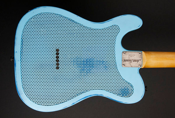 11060 Ocean Blue Roses Holey SteelCaster – James Trussart Custom