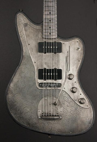 11061 Antique Silver Paisley Engraved SteelMaster