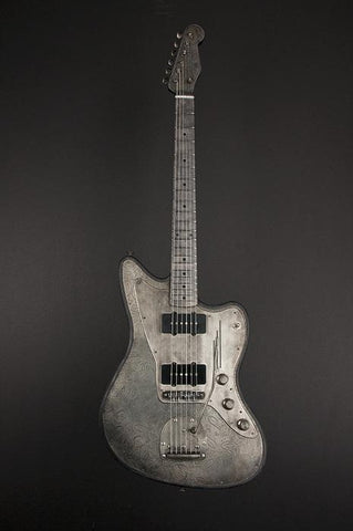 11061 Antique Silver Paisley Engraved SteelMaster
