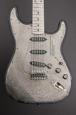 11044 Antique Silver Snakeskin Steel O Matic