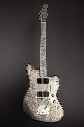 11054 Antique Silver Snakeskin Engraved SteelMaster