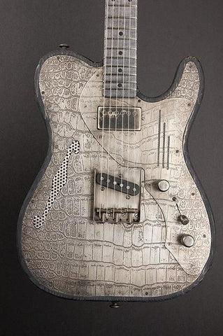 11065 Antique Silver Gator Deluxe SteelTopCaster