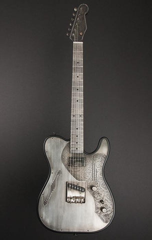 11080 Antique Silver Roses Pickguard Deluxe SteelTopCaster