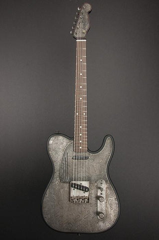 11066 Antique Silver Paisley SteelTopCaster