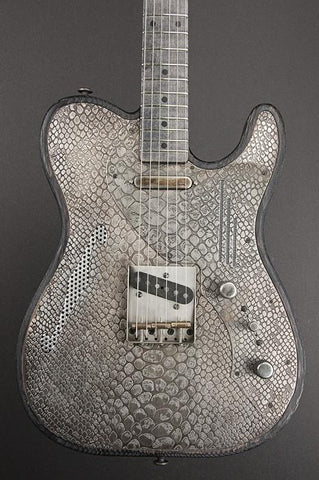 11101 Antique Silver Snakeskin Deluxe SteelTopCaster