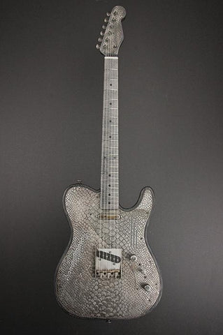 11101 Antique Silver Snakeskin Deluxe SteelTopCaster