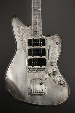 11106 Antique Silver Snakeskin Pickguard SteelMaster