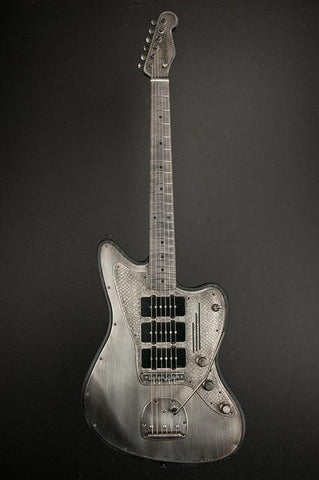 11106 Antique Silver Snakeskin Pickguard SteelMaster