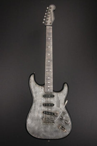 11117 Antique Silver Snakeskin Steel O Matic