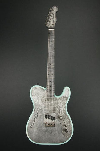11119 Antique Silver Paisley Deluxe SteelTopCaster